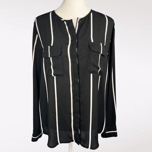Who What Wear Long Sleeve Button Down Blouse Small